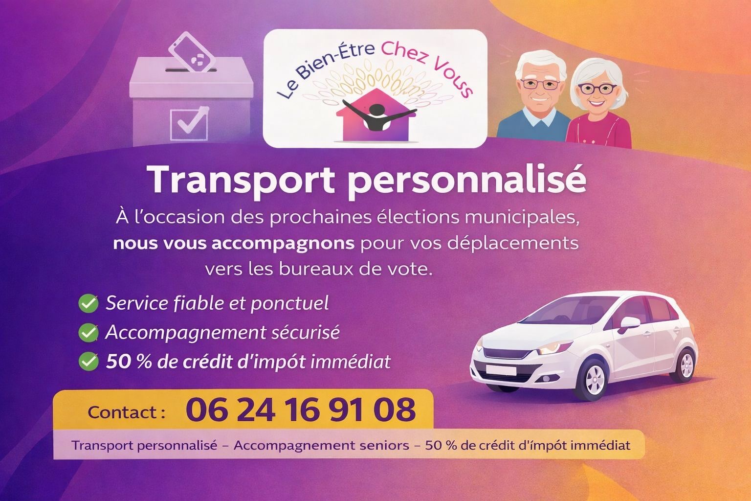 Transport personnalisé pour les élections municipales à Joinville-le-Pont